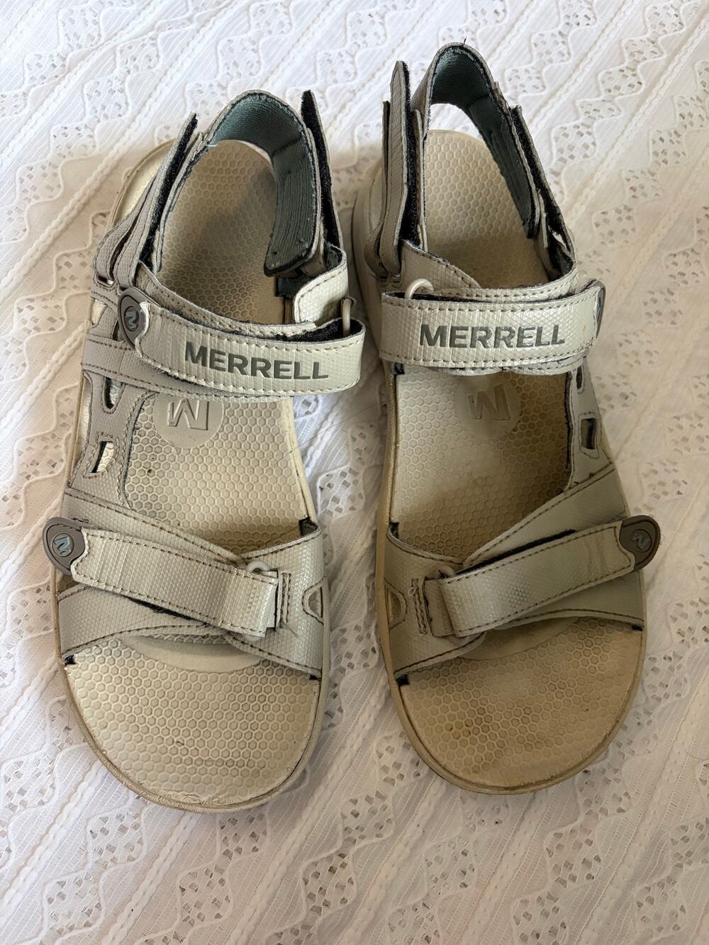 Merrell Performance Sport Sandals Women's Size 7 Gray Hiking Aluminum Trooper